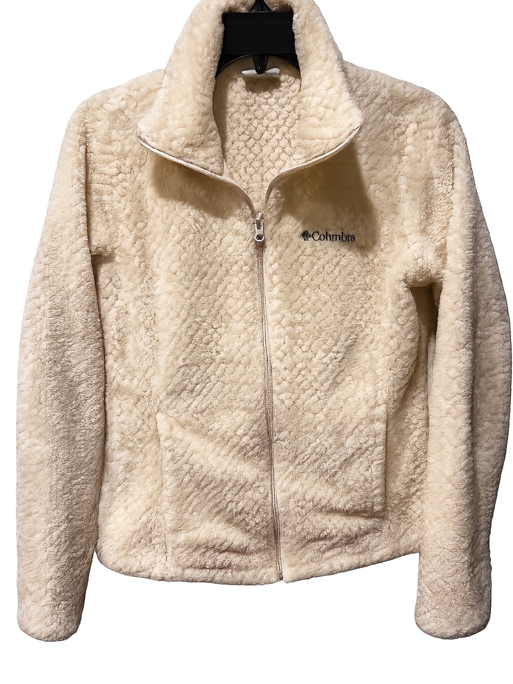 Columbia Cream Sherpa Zip-Up Teddy Jacket